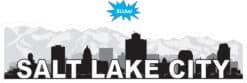 10inx2.5in Salt Lake City Skyline Sticker Vinyl Car Window Bumper Stickers