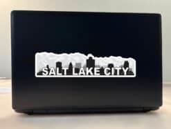 10inx2.5in Salt Lake City Skyline Sticker Vinyl Car Window Bumper Stickers