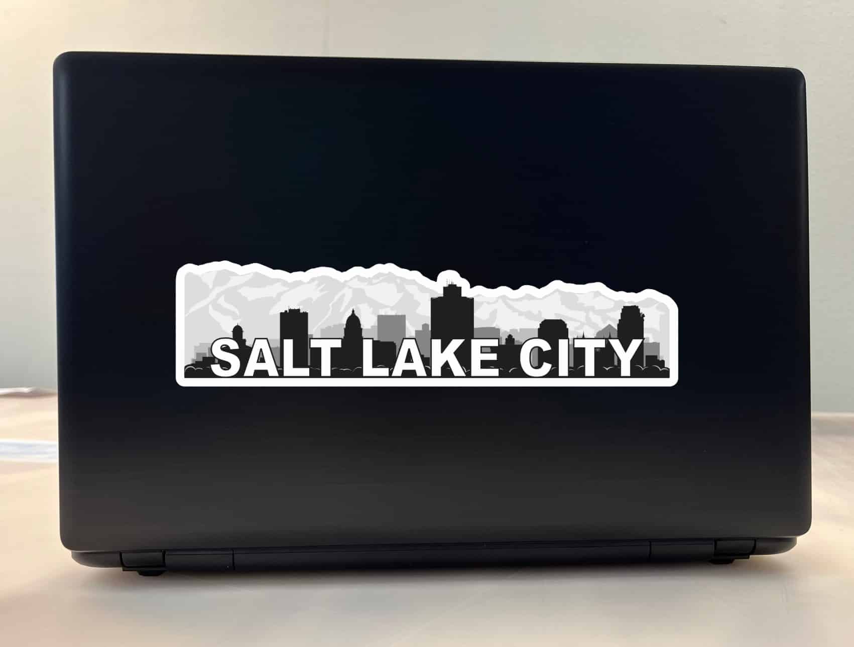10inx2.5in Salt Lake City Skyline Sticker Vinyl Car Window Bumper Stickers