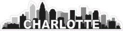 Charlotte Skyline Sticker