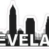 Cleveland Skyline Sticker