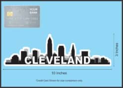 10in x 3in Cleveland Skyline Sticker