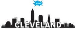 10in x 3in Cleveland Skyline Sticker