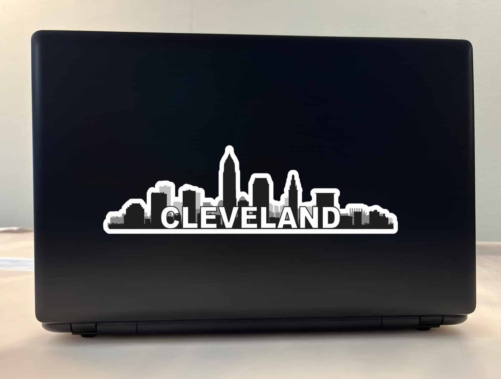 10in x 3in Cleveland Skyline Sticker