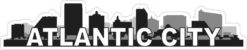 Atlantic City Skyline Sticker