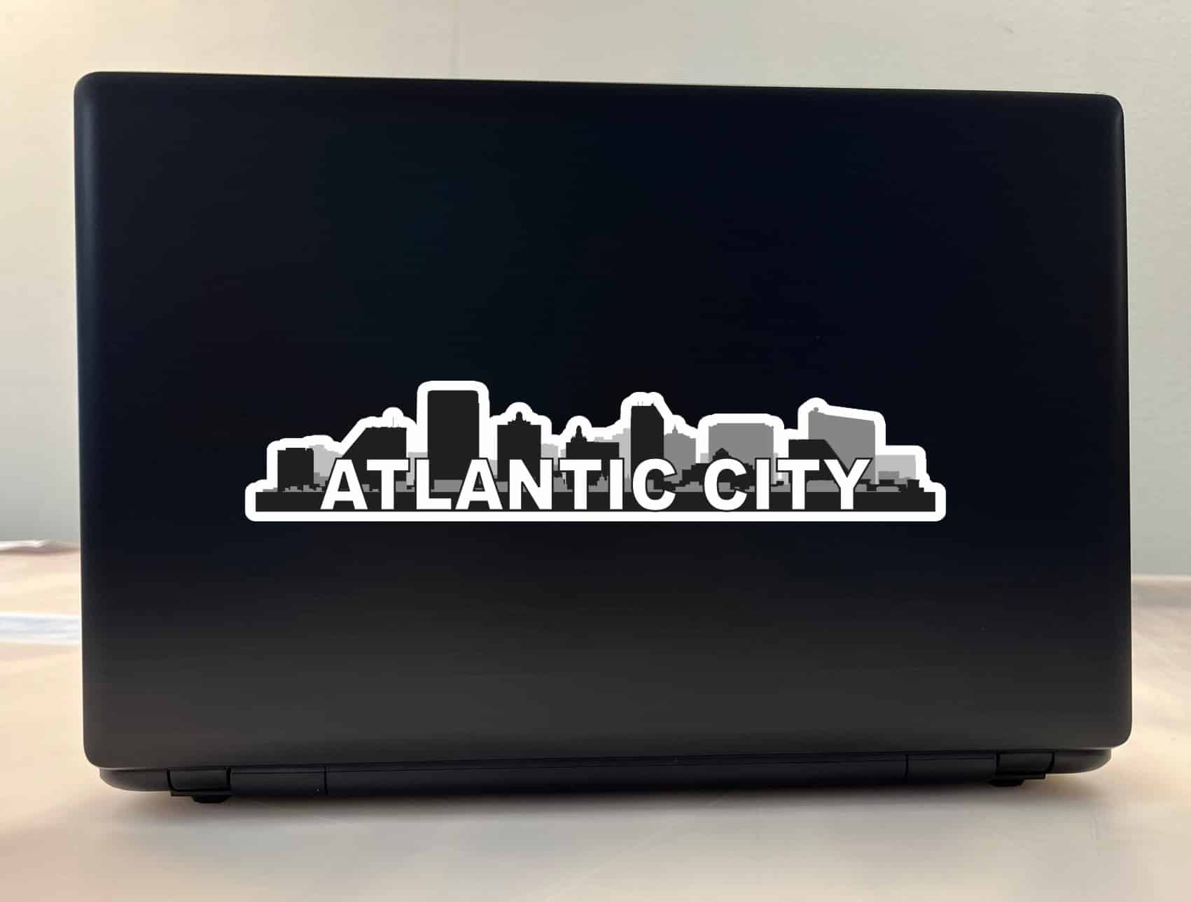 10in x 2in Atlantic City Skyline Sticker