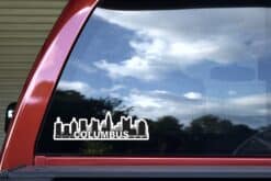 10in x 3in Columbus Skyline Sticker
