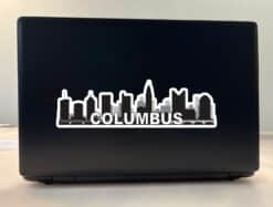 10in x 3in Columbus Skyline Sticker