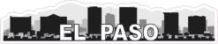 El Paso Skyline Sticker