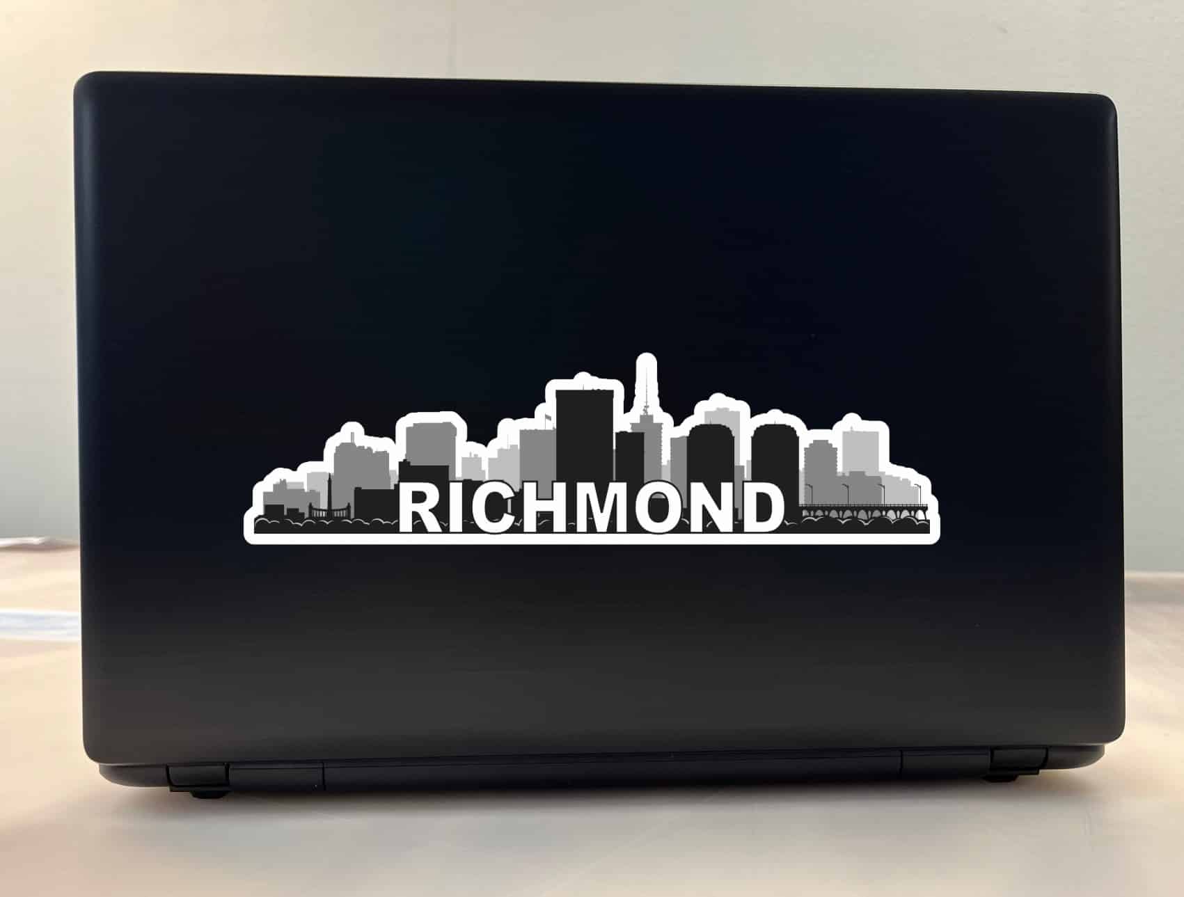 10in x 2.5in Richmond Skyline Sticker