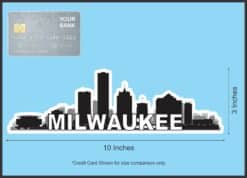 10in x 3in Milwaukee Skyline Sticker