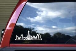 10in x 3.5in Dubai Skyline Sticker