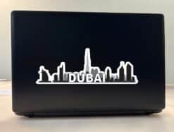 10in x 3.5in Dubai Skyline Sticker