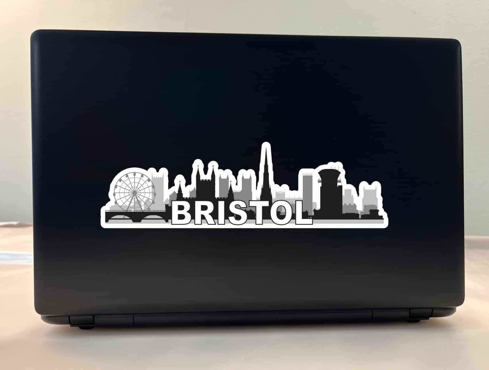 10in x 3in Bristol Skyline Sticker