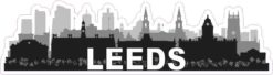 Leeds Skyline Sticker