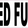 White Unleaded Fuel Only Magnet