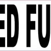 White Unleaded Fuel Only Sticker