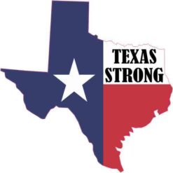 Die Cut Texas Strong Sticker
