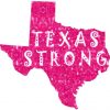Die Cut Pink Texas Strong Sticker