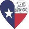 Heart Texas Strong Sticker