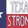 Texan Flag Texas Strong Sticker