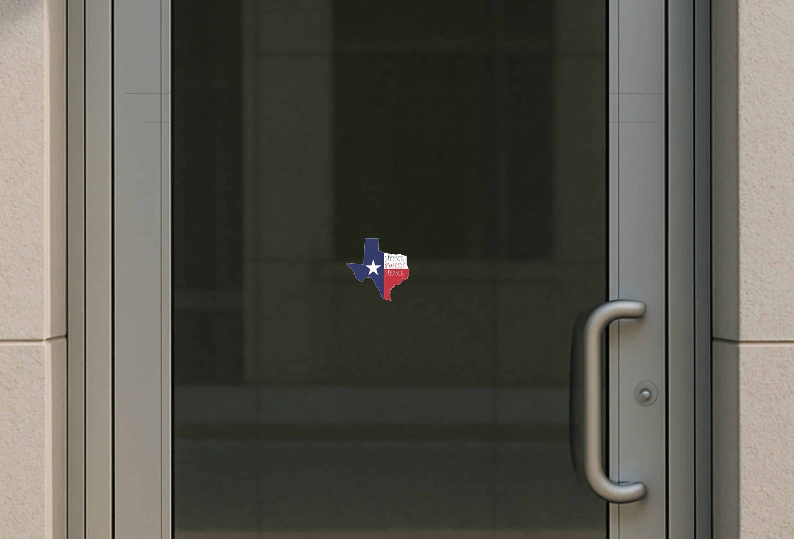 4in x 4in Die Cut Home Sweet Home Texas Sticker Vinyl Car Cup Flag Decal - Image 6
