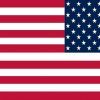Mirrored United States Flag Magnet
