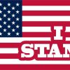 I Stand American Flag Magnet