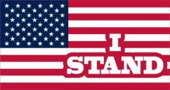 I Stand American Flag Magnet