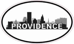 Oval Providence Skyline Sticker