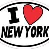Oval I Love New York Sticker