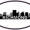 Oval Richmond Skyline Sticker