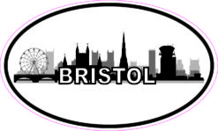 Oval Bristol Skyline Sticker