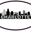 Oval Charlotte Skyline Sticker