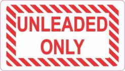 Unleaded Only Sticker