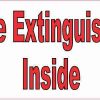 Fire Extinguisher Inside Sticker