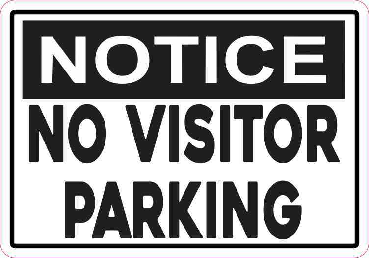 Notice No Visitor Parking Magnet