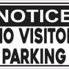 Notice No Visitor Parking Sticker