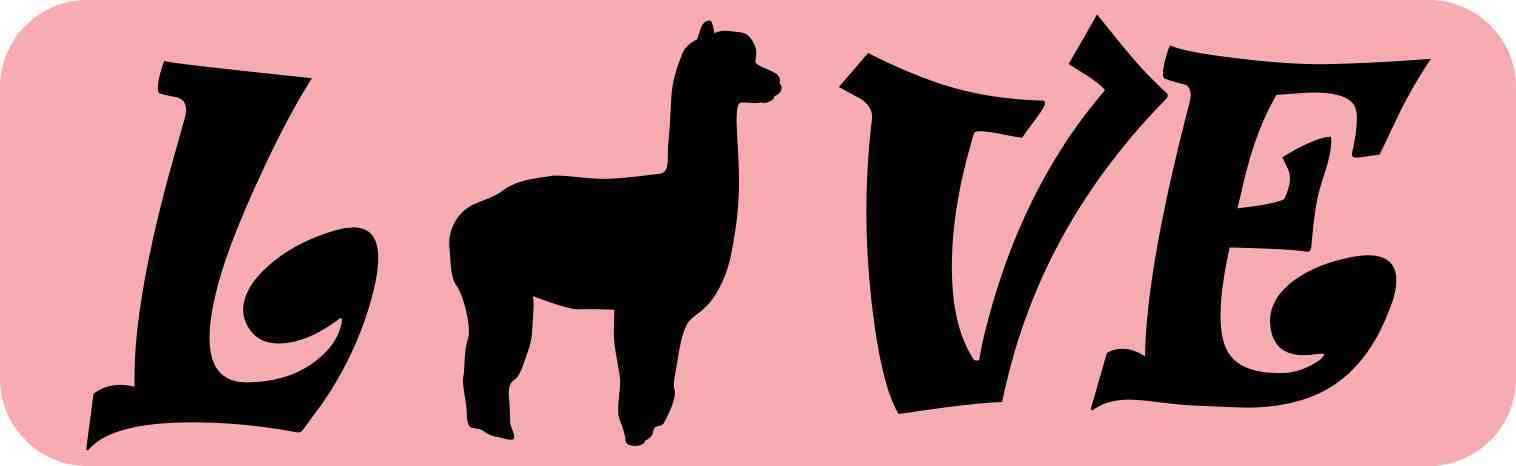 Love Llama Magnet