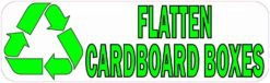 Recycling Flatten Cardboard Boxes Sticker