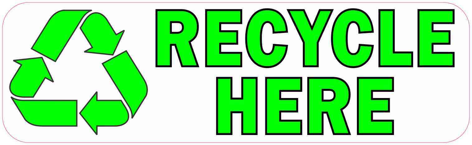 Recycle Here Magnet