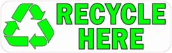 Recycle Here Sticker