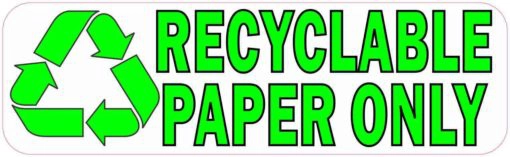 Recyclable Paper Only Magnet
