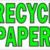 Recyclable Paper Only Sticker