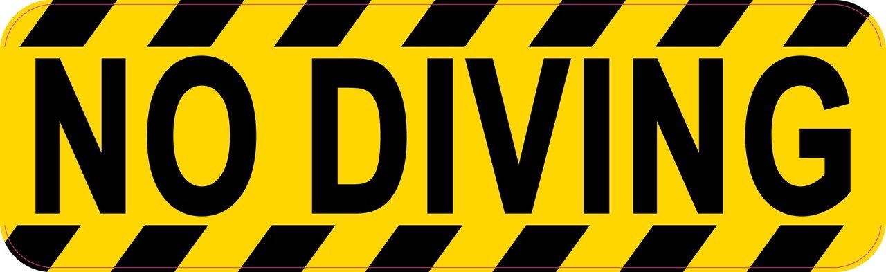 No Diving Magnet