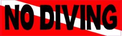 Dive Flag No Diving Magnet