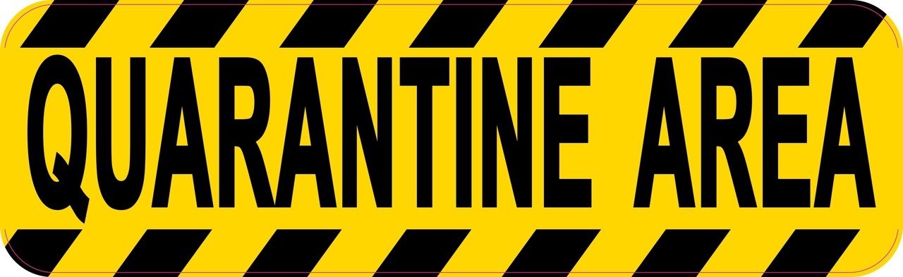 Quarantine Area Magnet