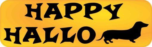 Happy Halloweenie Bumper Sticker