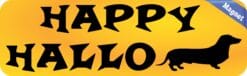 10in x 3in Happy Halloweenie Magnet