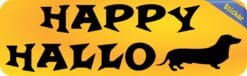 10in x 3in Happy Halloweenie Bumper Sticker